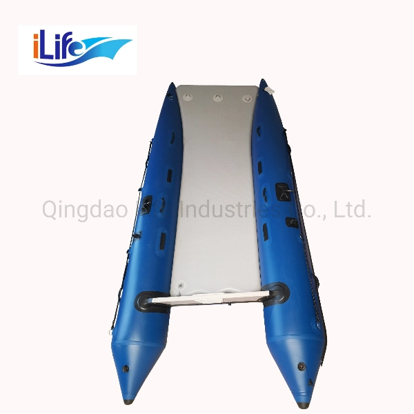 Ilife (4.2m) High Speed-Motor-Fishing Inflatable High Speed Boat with Air Mat Floor