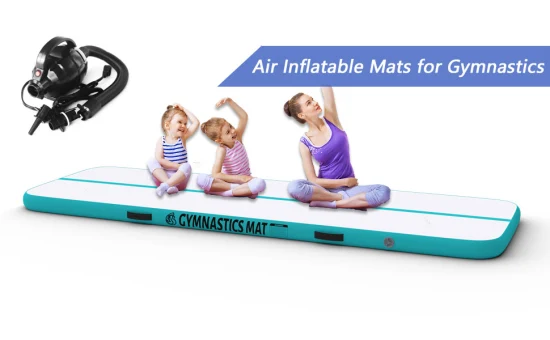 Tamanho personalizado gota ponto pvc pista de ar piso caindo esteira de yoga esteira de queda de ar pista de ar de ginástica para treinamento