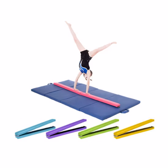 Trilha de ar de ginástica por atacado tombo esteira de ginástica dobrável feixe de equilíbrio de ar inflável